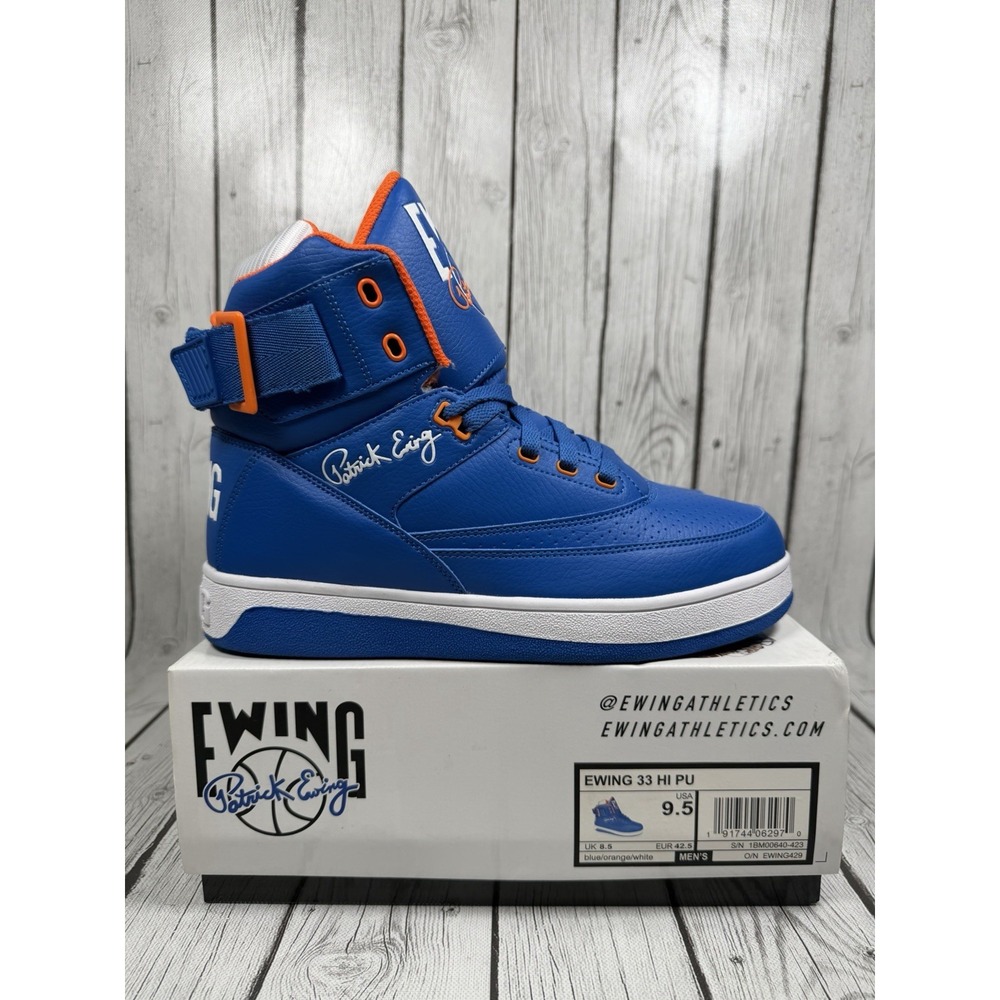 Ewing Athletics 33 Hi Knicks Royal 1BM00640-423 Men Size 9.5 VNDS Box